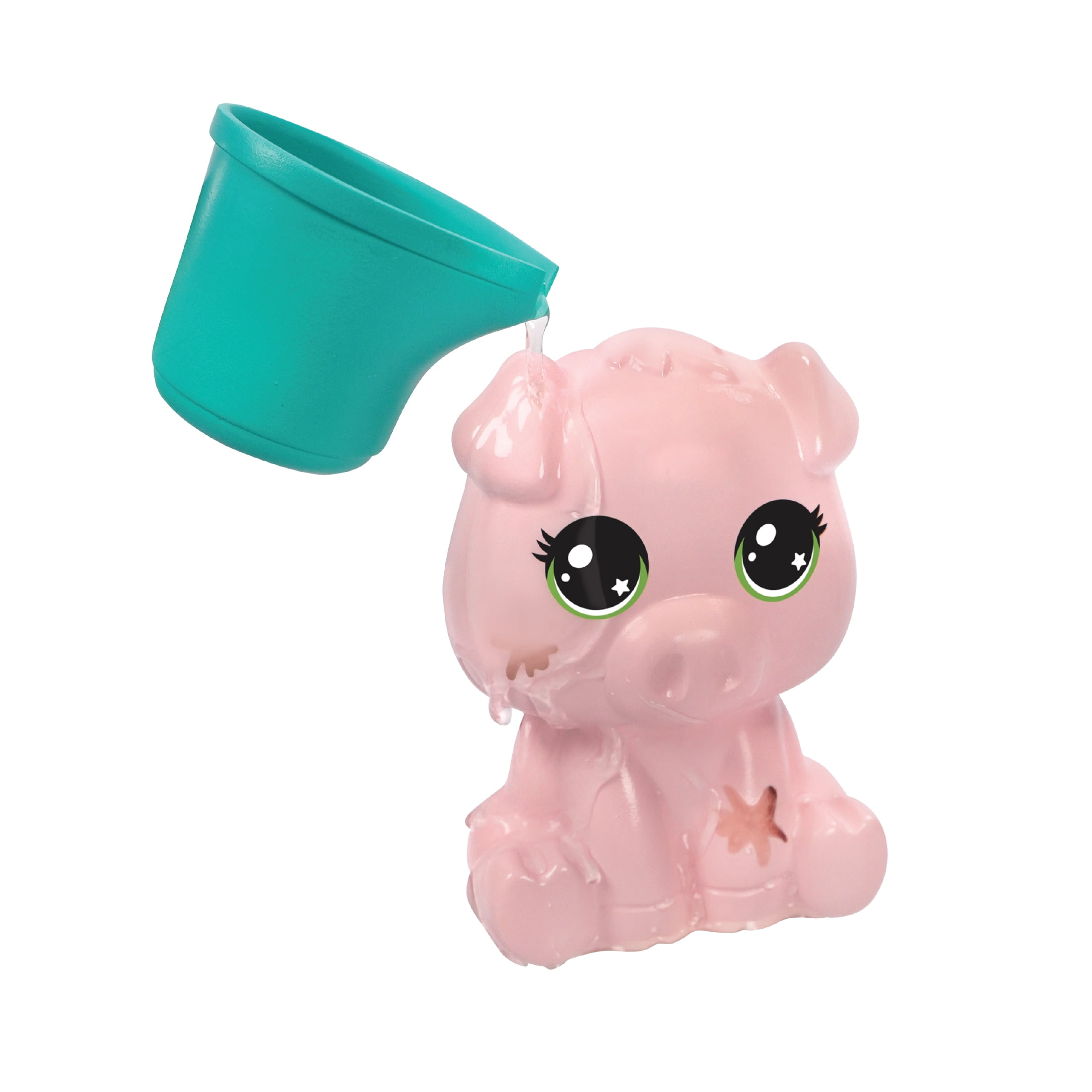 Kid Connection Mini Pet Pig Water Play Set with Color Changing Feature, 8 Pieces, Toddler Toys, Pink Color