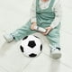thumbnail image 3 of BRIGHTFUFU Juguetes de fútbol multifuncionales, peluche de fútbol, cojín con forma de balón de fútbol, color negro, 3 of 7