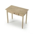 thumbnail image 4 of Camaflexi Shaker Style Writing Desk, Solid Wood Desk with One Drawer, Light Oak Finish, 4 of 8