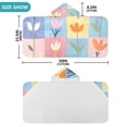 thumbnail image 4 of Yayeee Kids Hooded Towels Toddler Soft Absorbent Beach Bathing Wrap 50" x 23.5", Blue Flowers, 4 of 5