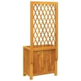 thumbnail image 6 of vidaXL Planter with Trellis 21.7"x11.6"x52" Solid Wood Acacia, 6 of 7