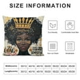 thumbnail image 5 of ARISTURING  African Throw Pillow Cover Black Girl Pillow Case Decorative American Women Cushion Covers Afro Square Pillowcase for Sofa Bedroom Decor, 5 of 5