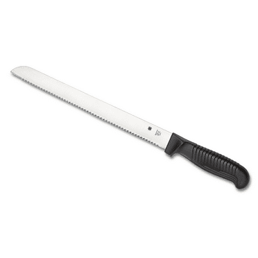 Spyderco Bread Knife Kitchen Cutlery Black Polypropylene MBS-26 Stainless Knives