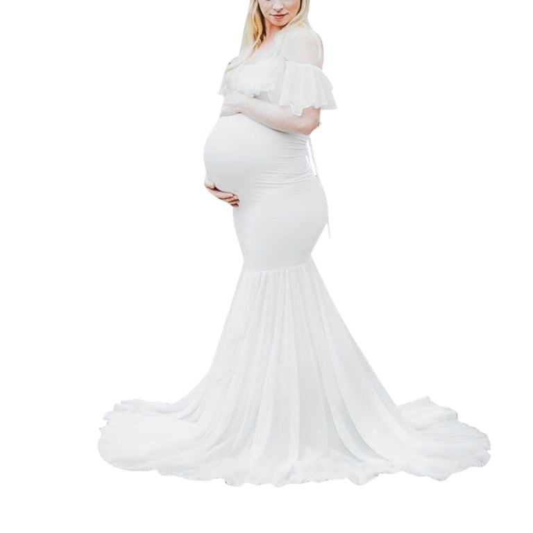 Quealent Dress Maternity Photography Pregnancy Tunic Elegant Dress Women's Elegant Floral Lace Dresses V Neck Ruffle Short Sleeve Bodycon Dress White,S - Walmart.com Quealent Dress Maternity Photography Pregnancy Tunic Elegant Dress Women's Elegant Floral Lace Dresses V Neck Ruffle Short Sleeve Bodycon Dress White,S - Walmart.com