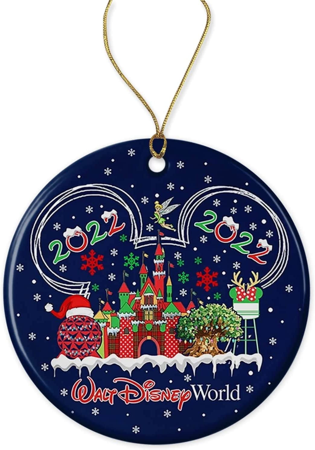 Walt Disney World Christmas 2022 Ornament, Disney Christmas Ornament