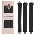 thumbnail image 1 of Soft Satin Heatless Hair Curler for Women - Overnight No - Heat Styling Rods, Sleep - In Curls for All Hair Types（3PCS, Black）, 1 of 6