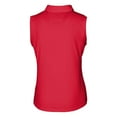 thumbnail image 3 of Women's Cutter & Buck Crimson Washington State Cougars Forge Stretch Sleeveless Polo, 3 of 3