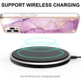 thumbnail image 3 of Compatible with iPhone 13 Pro Max Case iPhone 13 Pro Max Case Ultra Slim Marble Luxury Glossy Rubber Durable Shockproof Protective Phone Case for iPhone 13 Pro Max (6.7") Marble Violet YBT, 3 of 10