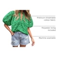 thumbnail image 4 of Remera PRETTYGARDEN XXL Verde con Encaje Bordado, 4 of 8