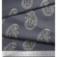 thumbnail image 3 of Soimoi Cotton Cambric Fabric Paisley Block Printed Craft Fabric by The Yard 56 Inch Wide, 3 of 3