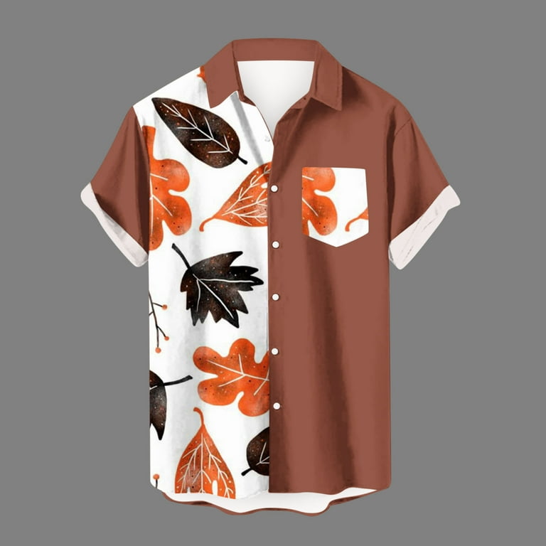 Amtdh Men's Hawaii Shirts Clearance Patchwork Floral Print Short Sleeve  Lapel Casual Button Down Vacation Beach Shirt Soft Fitting Lightweight  Blouses Guys Cool Clothes Spring Summer 2024 Black XXXXL 