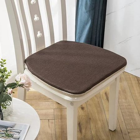 

DancePeanut Chair Pads and Cushions for Dining Chairs 18x15 Individual Chair Pads for Dining Chairs Set of 2 Seat Cushions for Kitchen Chairs with Ties Washable and Detachable Chair Cushions Grey