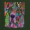 thumbnail image 2 of Colorful Beagle | Dogs Love You | Dean Russo Art Animal Lover Mens Premium Tri Blend T-Shirt, Forest Green, X-Large, 2 of 6