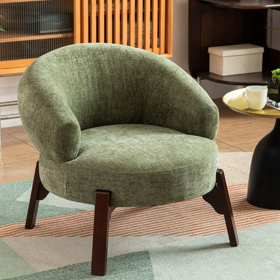 ALEAVIC Accent Chair Armchair with Cozy Soft Padded, Suitable for Living Room Bedroom, Green