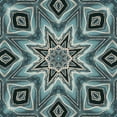 thumbnail image 3 of Haase, Andrea 20x20 Black Modern Framed Museum Art Print Titled - Gold Teal Tile III, 3 of 5