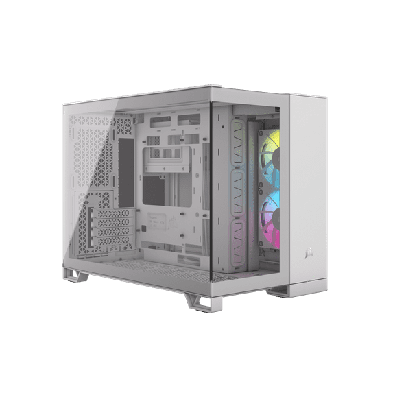 Corsair iCUE LINK 2500X RGB Micro ATX Dual Chamber PC Case White CC9011268WW
