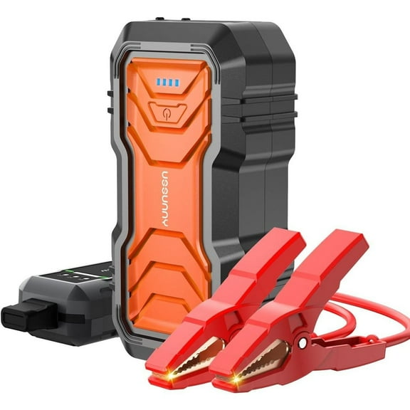 Portable Car Jump Starter for All 12V vehicles, 2000A Auto Battery Booster w/ LED flashlightUSB