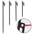 thumbnail image 2 of 4pcs Camping Tent Stakes Ground Pegs Heavy Duty with Reflective Guy Lines, 2 of 8