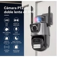 thumbnail image 3 of "Cámara De Seguridad Doble Lente 8mp Con Tarjeta Sd 128gb Gris ", 3 of 4