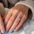 thumbnail image 5 of Everly Women's Cubic Zirconia Sterling Silver Bridal Set, 5 of 8