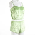 thumbnail image 1 of SUNSIOM Women 2PCS Lingerie Set Slim Sling Crop Top Short Elastic Band Pants, 1 of 5