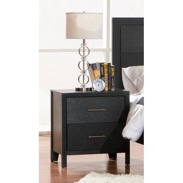 Grove 2 Drawer Nightstand Black Walmart Com Walmart Com