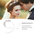 thumbnail image 3 of <p>Bridal  Headband Flower Leaf  Headpiece Flower Leaf  Headband Bridal Headband Wedding Headband Bridal  Headband Exquisite Flower Leaf Design Soft Ribbon Headpiece For Wedding, 3 of 7
