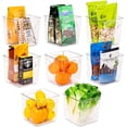 thumbnail image 3 of Sorbus Contenedores de Plástico Transparentes para Organizar la Despensa, el Refrigerador, Alimentos, Refrigerios, Frutas, Verduras y Artículos de Baño (Cuadrados, Paquete de 8), 3 of 17