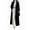 Black, variant on Women'S Casual Solid Color V-Neck Long-Sleeve Windbreaker Warm Woolen Coat Brown M