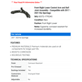 thumbnail image 2 of Front Right Lower Control Arm and Ball Joint Assembly - Compatible with 2017 - 2021 Kia Sportage 2018 2019 2020, 2 of 2