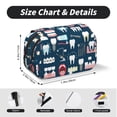 thumbnail image 5 of Sikiie Dental Print Flip Double-layer Pencil Case, All-purpose Stationery Bag for Study and Office, Zipper Design, Unisex, 5 of 7