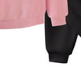 thumbnail image 6 of KAUOD Boys Girls Fleece-Lined Sweatpants Set 2 Piece Zip up Thick Hoodi𝐞s Joggers Pants Sweatsuits Kids Padded Tracksuits, 6 of 6