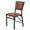 Brown, variant on VECELO Set of 4 Metal Folding Chairs, High Back PU Upholstered Dining Chairs with Metal Frame, Modern Style Folding Chairs for Kitchen, Dining Room, Space Saving Design, Black