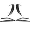 Ikon Motorsports Compatible with 15-18 C-Class W205 Front + Rear Side Vents Spoiler Forged Carbon Fiber