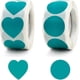 thumbnail image 1 of 2 roll 1000 Pcs Heart Stickers+Dot Stickers, 2 Rolls 1inch Heart Coding Shape Paper Labels Self Adhesive Removable Stickers, 1 of 4