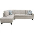thumbnail image 2 of Star Home Living Marseille Linen Fabric Sectional Sofa Set in Gray, 2 of 4