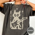 thumbnail image 3 of Rock Star Cat Shirt, Vintage Kitten Y2K TShirt, Rock and Roll Cat Shirt, Electric Guitar Kitty Tee, Cat Grunge Punk Music Lover Gift for Him, 3 of 3