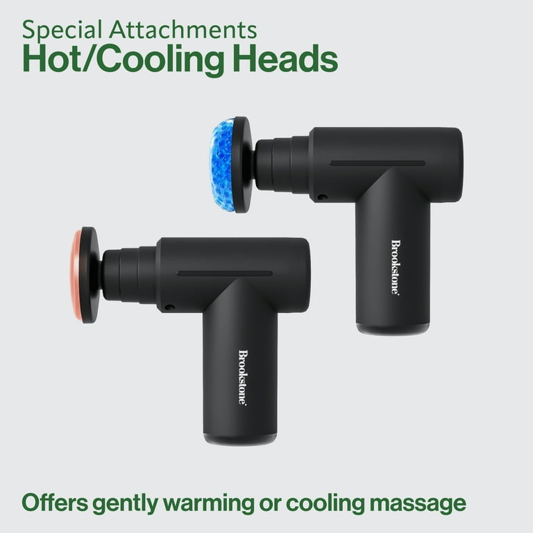 brookstone max hot & cold vibration massager Brookstone Max 2 Cordless Dual Node Percussion Massager main image 1