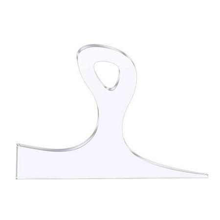 

greenhome Cutting Board Handle Template Transparent Reusable High Strength Smooth Edge Compact DIY Burr Free Cutting Board Handle Clear Acrylic Template Kitchen Supplies