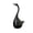 Black #2, variant on StlyGar Toilet Brush and Holder Creative Bathroom Toilet Brush and Plunger Animal Statue Decorative Toilet Bowl Brush Holder for Bathroom Storage