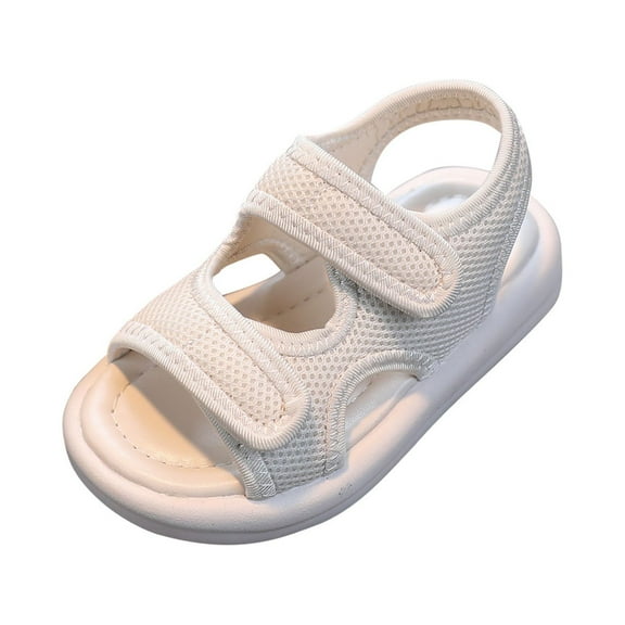 Odeerbi 2025 Girls Sandals Baby Girls Boys Children's Beach Shoes Soft Sole Toe Crash Sandals Roman Sandals