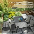 thumbnail image 4 of Outsunny Base Ronde pour Parasol de Patio, Support de Parasol en Résine de 26 Lb, Noir, 4 of 10