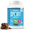 Orgain Organic Vegan 30g High Protein Powder, Plant Based Shake Drink, Prebiotic Fiber, Chocolate, 2.01lb