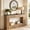Brown, variant on Fnova 55" Modern Console Table with 2-Tier Storage, Farmhouse Wood Entryway Table, Narrow Sofa Table for Living Room, Hallway, Behind Couch