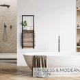 thumbnail image 2 of Toystoory El soporte para toallas de mano con estante eleva las opciones de almacenamiento en el baño para toallas Accesorios de baño, 2 of 6
