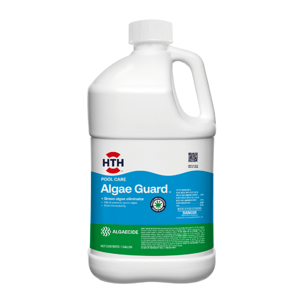 HTH Pool Care Algae Guard 10 for Swimming Pools, Pool Chemicals, 1 gal