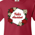 thumbnail image 4 of Inktastic Feliz Navidad Poinsettia Youth T-Shirt, 4 of 5
