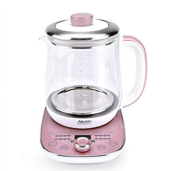 Aroma Professional 1.5L / 6-Cup Glass Digital Electric Tea Maker, Automatic Keep Warm Mode (AWK-701)