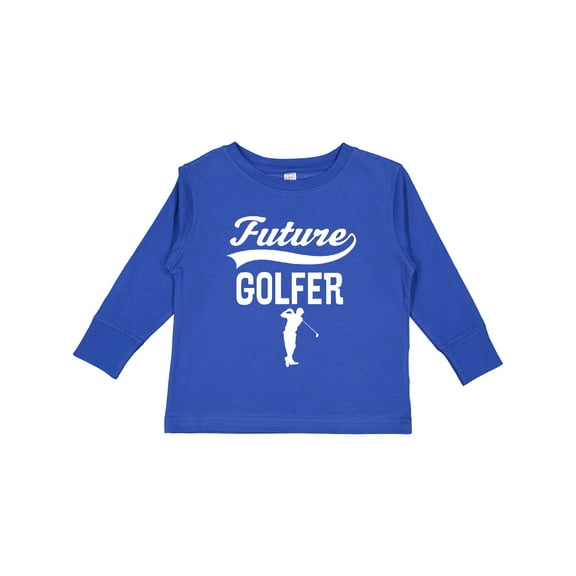 Inktastic Future Golfer Boys Golfing Boys Long Sleeve Toddler T-Shirt