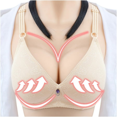 

Zeceouar Plus Size Bras for Women Women s Full-Coverage Wirefree Bras Sexy Push Up Support Bras Comfy Wireless Bralettes Lightly Lined Everyday Bra T-Shirt Underwear for Women